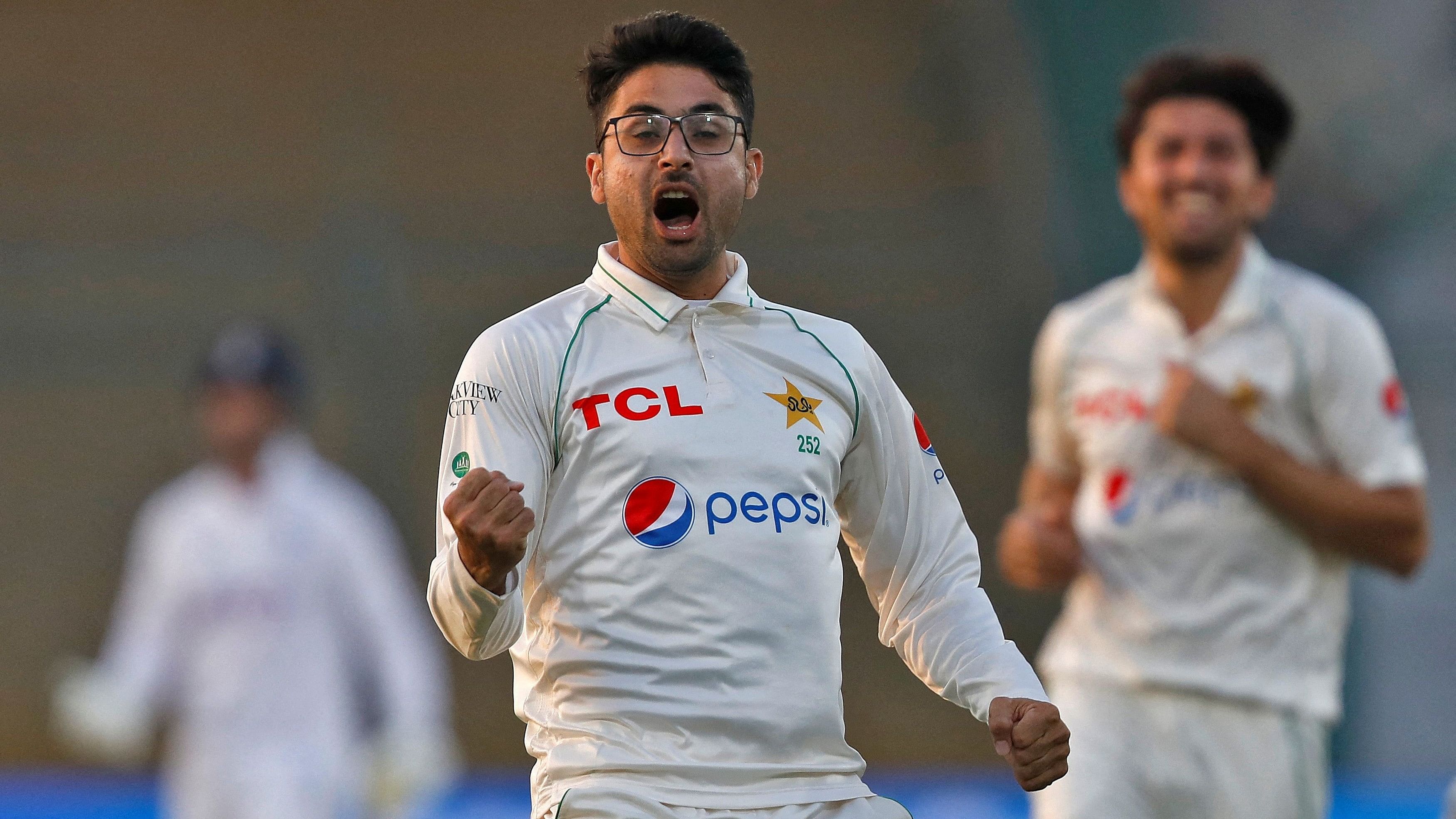 <div class="paragraphs"><p>Pakistan's Abrar Ahmed</p></div>